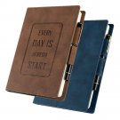 A5 Leather Cover Vintage Retro Journal Notebook Lined Paper Diary Planner