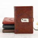Elegant Business Office Retro Notebook Journals Vintage Locked Diaries Planner