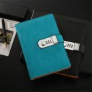 A6 PU Leather Cover Journal Notebook with Lock Lined Paper Diary Planner