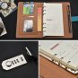 A6 PU Leather Cover Journal Notebook with Lock Lined Paper Diary Planner