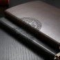 Black Faux Leather Cover Retro Journals Busiess Notebook Diaries A5 6.3"x4.5"