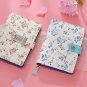 Little Flower PU Cover Notebook Code Lock Journals Personal Diaries Planner Book