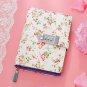 Little Flower PU Cover Notebook Code Lock Journals Personal Diaries Planner Book