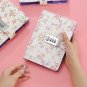 Little Flower PU Cover Notebook Code Lock Journals Personal Diaries Planner Book