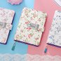Little Flower PU Cover Notebook Code Lock Journals Personal Diaries Planner Book