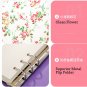 Little Flower PU Cover Notebook Code Lock Journals Personal Diaries Planner Book