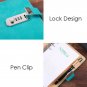 A6 Leather Cover Vintage Journal Notebook Lined Paper Diary Planner with Lock