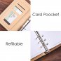 A6 Leather Cover Vintage Journal Notebook Lined Paper Diary Planner with Lock