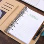 A6 Leather Cover Vintage Journal Notebook Lined Paper Diary Planner with Lock