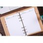 A6 Leather Cover Vintage Journal Notebook Lined Paper Diary Planner with Lock