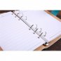 A6 Leather Cover Vintage Journal Notebook Lined Paper Diary Planner with Lock