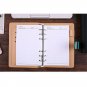 A6 Leather Cover Vintage Journal Notebook Lined Paper Diary Planner with Lock