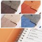 Contrast Color PU Cover Personal Notebook Magnet Button Blank Daries Journals A5