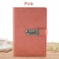A5 Journals Office School Notebook With Lock Vintage Writing Book Diary Planner