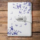 Butterfly Leather Journal Diary with Password Combiantion Lock A5 Paper Notebook