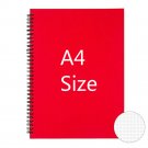 Dot Grid Spiral Notebook Extra Large A4 Size, Double Rings Wirebound Dotted Book