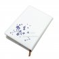 A5 Leather Journal Diary with Combination Password Lock Flower Notebook for Girl