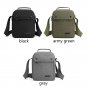 Mens Portable Canvas Shoulder Bag Handbag Purse Crossbody Organizer Multi Pocket