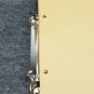 A5 Retro Journal with Lock and Key, Vintage Kraft Paper Leather Notebook, Gray