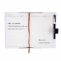 A5 Fruit Leather Journal Diary with Password Lock Black Padlock Notebook for Kid