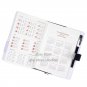 A5 Fruit Leather Journal Diary with Password Lock Black Padlock Notebook for Kid