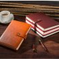 Brown PU Leather Lined Paper Diary Journal Business Notebook for man and women