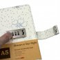 Womens Secret Writing Journal with Lock A5 White Leather Notebook Personal Diary