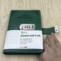 Retro Green Leather Diary Journal with Lock for Kids, A5 Vintage Hardcover Book