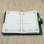 Retro Green Leather Diary Journal with Lock for Kids, A5 Vintage Hardcover Book