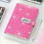Starry Faux Leather Cover Lockable Secret Diary, Best Gift for Teenage or Adults