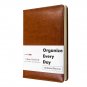 Organize Every Day Undated Planner A5 Classic Lined Paper Journal Leather Cover
