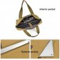 Men's Messenger Bag Canvas Military Shoulder Bag Fix 14" Laptop School Work Bag