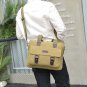 Men's Messenger Bag Canvas Military Shoulder Bag Fix 14" Laptop School Work Bag