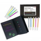Small Black Paper Sketchbooks for Drawing with 10 Color Gel Pens, Hand Lettering