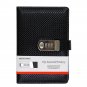 Boys Leather Journal Diary with Lock A5 Size 3 Digits Code Lock Notebook, Black