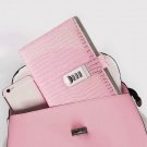 Womens Pink Leather Diary Journal with Code Lock Secret Personal Notebook, Lined