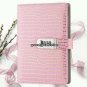 Womens Pink Leather Diary Journal with Code Lock Secret Personal Notebook, Lined