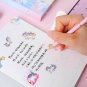 Girls Unicorn Hardcover Writing Journal Diary Magnet Closure 7" Travel Notebook