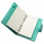 A5 Green Faux Leather 6 Rings Binder Notebook Travel Refillable Journal Diary