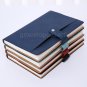 A5 College Ruled Leather Notebook with Phone Case Snap Closure Lay Flat 192 Page