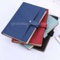 A5 College Ruled Leather Notebook with Phone Case Snap Closure Lay Flat 192 Page