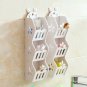 White Wooden Wall Shelf Hanging Home Decoration for Bathroom Kitchen Living Room