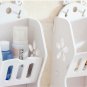 White Wooden Wall Shelf Hanging Home Decoration for Bathroom Kitchen Living Room