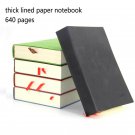 Very Thick Lined Paper Notebook A5 Size Soft Leather Cover Ruled Writing Journal