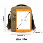 Mens Vertical Shoulder Messenger Bag for iPad Mini/7.9" Tablet Small Canvas Bag