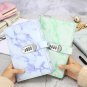 Marbling Leather Writing Journal Notebook with Lock Password Lock Personal Diary
