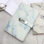 Marbling Leather Writing Journal Notebook with Lock Password Lock Personal Diary