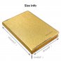 Golden Hardcover Ruled Paper Notebook with Gold Edge A5 288 Pages Personal Book