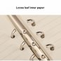 A5 Lined Paper Refill, 90 Sheets 100gsm Thick Paper for 6 Holes Ring Journal