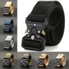 Mens Tactical Military Web Belts with Quick Release Buckle for Big and Tall, 49" Mens Tactical Military Web Belts with Quick Release Buckle for Big and Tall, 49"